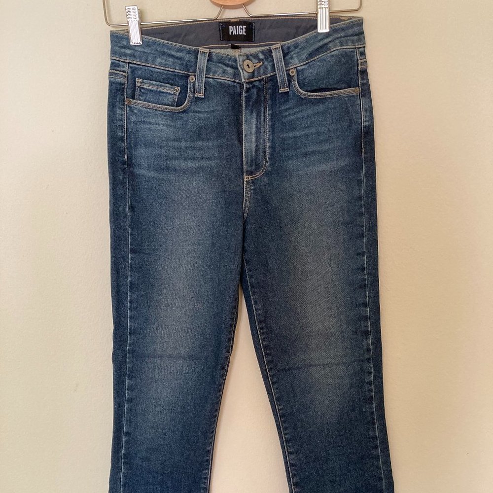 Paige Denim Jeans Jacqueline Straight Raw Hem 27